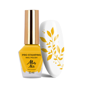 Lakier do stempli i stampingu MollyNails PRO Stamping Chrome Yellow Nr 23 10ml