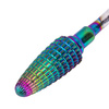 Fraise professionnelle en cobalt-tungstène, modèle arc-en-ciel Flame M 3/32" n° 4