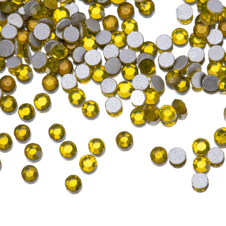 Strass para uñas de cristal SS3 Citrine, aprox. 50 unidades.