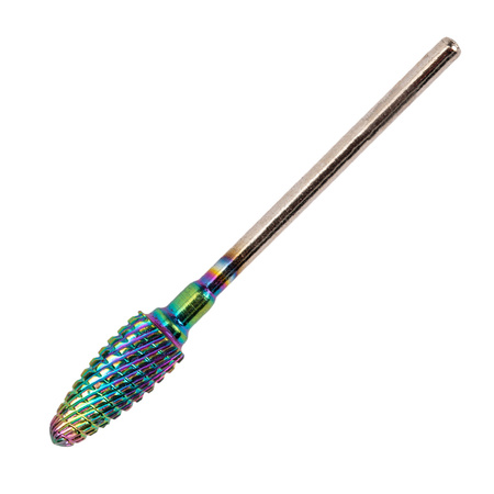 Fresa professionale in cobalto-tungsteno arcobaleno, modello Flame M 3/32" n. 3