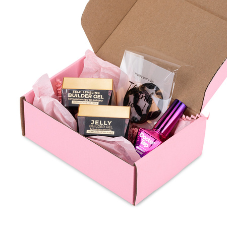 MollyNails PRO MATCH SYSTEM 2+1 Biscotti : 2 gels de construction + Doctor Top 10 g