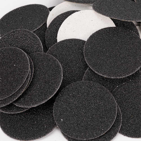 Abrasive caps, replaceable discs, 150 grit, for PodoDisk, size L, 25 mm, 50 pcs.