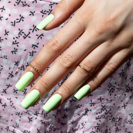 Vernis hybride MollyNails Fancy Fashion Mint Cocktail sans HEMA/Di-HEMA, 8 g, n° 337