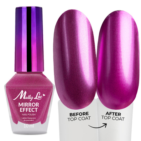 Klassischer Nagellack MollyLac Mirror mit Spiegel-/Metalleffekt Nr. 07 10 ml