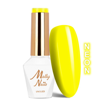 MollyNails Hybridlack Neons Yellow Light, HEMA/Di-HEMA-frei, 8 g, Nr. 71