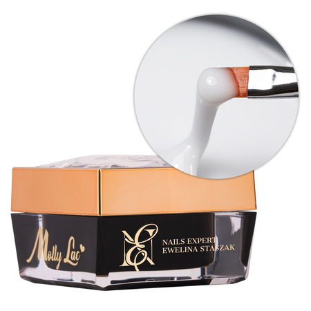 Gel costruttore autolivellante color latte LED/UV Freeze Easy MollyLac di Ewelina Staszak, senza HEMA/Di-HEMA, 50 g