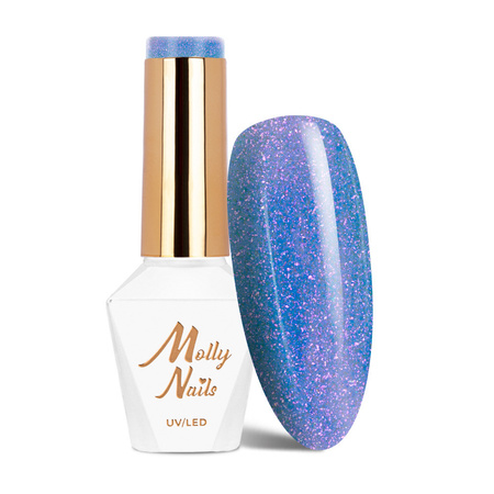 Smalto ibrido MollyNails Winter Crystalize Forever Young senza HEMA/Di-HEMA 8 g n. 225