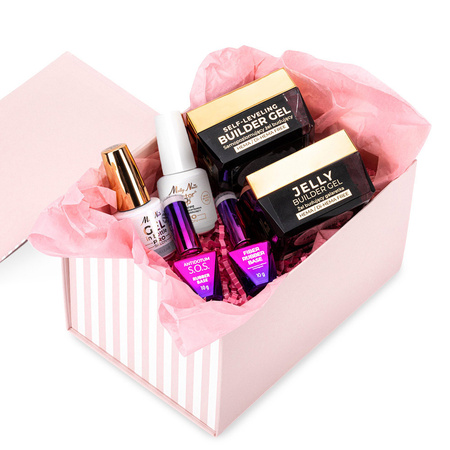 PRO MATCH SYSTEM 5+1 Clear: 3 gels: Jelly & Self-Leveling & Gel in a bottle + 2 base coats + Doctor Top 15g FREE