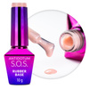 Rubber base flexible nails manicure pedicure S.O.S. Antidote MollyNails Rosy Mist 10g