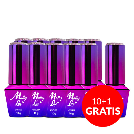 Vernis hybride MollyNails Luxury Glam For Fun 8 g n° 541