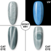 Vernis hybride phosphorescent « œil de chat » MollyLac Night Glowing Precious, sans HEMA/Di-HEMA, 10 g, n° 677