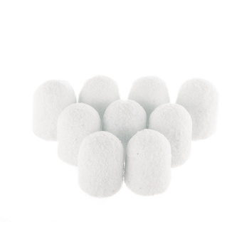 Cappucci per pedicure 7 mm, grana 240, 10 pezzi, Fabric Podo AlleMed, bianco