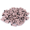 Cappucci per manicure e pedicure, mandrini, ricambi abrasivi, mini cilindri da 3 mm, grana 240, rosa, 50 pezzi