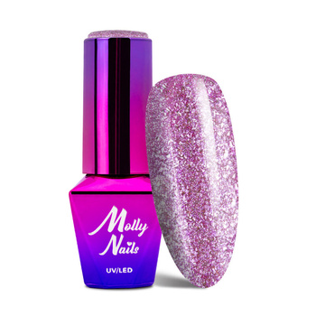 MollyNails Hybridlack Luxury Glam Shimmy Violet 8 g Nr. 543