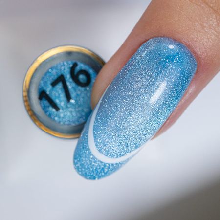 MollyNails Hybrid-Nagellack Neon Flashy Cat Eye, HEMA-frei, 8 g, Nr. 176