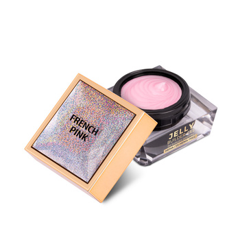 Jelly Builder Gel by MollyNails – French Pink, HEMA/Di-HEMA Free, 15g