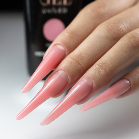 Gel acrílico Polygel para la aplicación de extensiones AcrylGel MollyNails sin HEMA/Di-HEMA Peony 30 ml