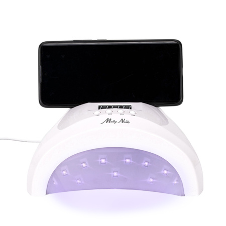 Lampe à ongles UV/LED 48 W Molly Nails pour vernis hybrides, gels et acrylogels, blanche, SUN 1S PRO, câble de 3 m de long