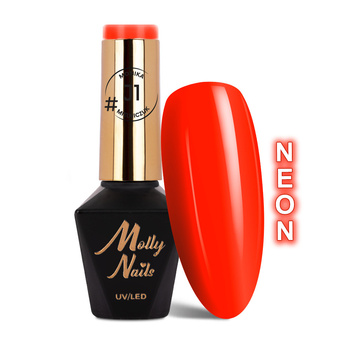 Vernis hybride MollyNails Juicy par Monika Mielniczuk, sans HEMA/Di-HEMA, 8 g, n° J1