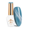 Magnetic hybrid nail polish with cat's eye effect Cat Eye Womanity Maledives MollyNails HEMA/Di-HEMA Free 8g No. 446