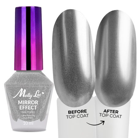 Vernis classique MollyLac Mirror, effet miroir/métallisé, n° 13, 10 ml
