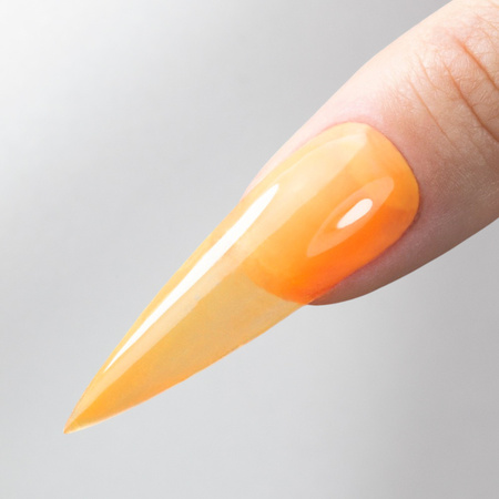 Кольоровий топ-лак без змивання Crystal Glass MollyNails Orange, без HEMA/Di-HEMA, 10 г