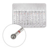 Diamantbohrerset, Kugelbohrer 4 mm, rot, fein, 10 Stück