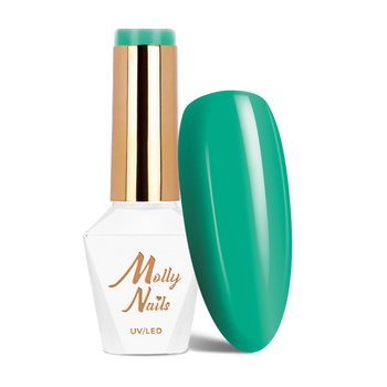 MollyNails Hybridlack Green Party Green Ocean, HEMA/Di-HEMA-frei, 8 g, Nr. 86