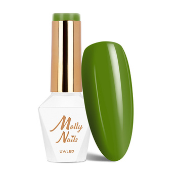 MollyNails Hybridlack Green Party Green Olive, HEMA/Di-HEMA-frei, 8 g, Nr. 85
