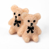 Décorations pour ongles « oursons » 3D MollyNails, marron, 20 pièces