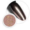 Polvo con efecto espejo para decorar las uñas MollyLac Glass Effect Brown n.º 10