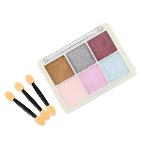 Nagellackpulver mit Spiegeleffekt, Set mit 6 Farben, Nr. 1