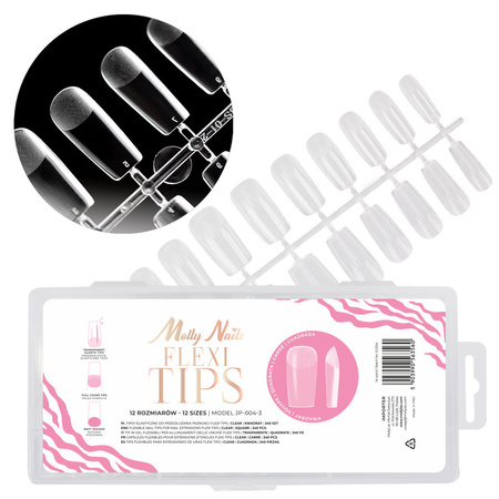 Flexi Tips MollyNails square 240 pcs for quick nail extension
