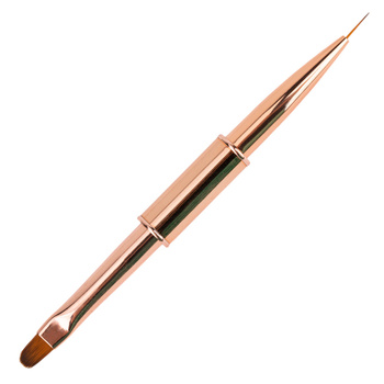 Double-sided gel brush, oval, for decorating, 9 mm, No Name