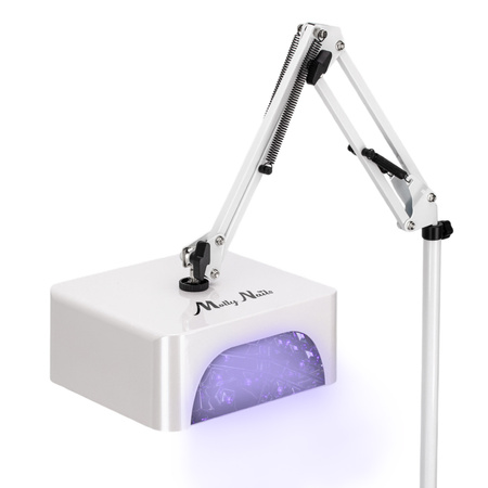 Lampada UV/LED da 36 W MollyNails per pedicure con supporto, senza fili, bianca V10BAT