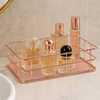 Organizer a cestino in metallo color oro rosa n. 1