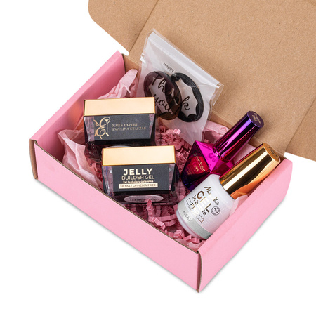 MollyNails PRO MATCH SYSTEM 3+1 Milky: 3 builder gels + Doctor Top 10g