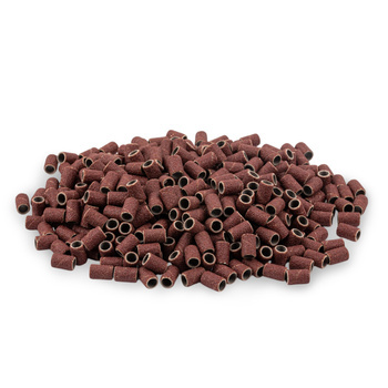 Maniküre- und Pediküre-Kappen, Schleifhülsen, Zylinder 6 mm, Körnung 100, braun, 1000 Stück