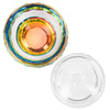 Vaso de cristal con tapa para líquido, limpiador de henna n.º 1