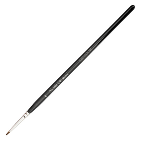 Pędzelek do zdobień farb akrylowych akwarelowych żelu paint żelu Fuzzy Pro Art długość włosia 6,5mm 4U Monika Mielniczuk