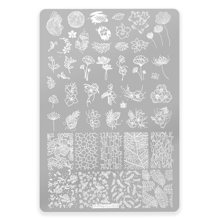 Placa con motivos para sellos plus-075
