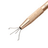 Greifhalter für Ombre-Schwämme von MollyNails, 12,2 cm, goldfarben