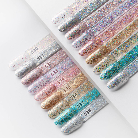 MollyNails Crushed Diamonds Dreaming in Vegas HEMA/Di-HEMA Free Hybrid Nail Polish 8g No. 538