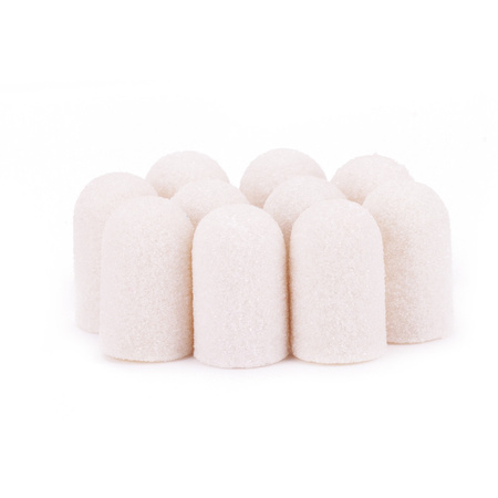 Capuchones para pedicura de 7 mm, gradación 120, 10 unidades, ABS, Podo AlleMed, blanco