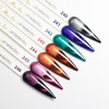 LED/UV-Gel-Nagellack Cat Eye Seduction Nr. 243 Burnt Ruby von MollyNails, HEMA/Di-HEMA-frei, 8 g