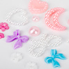 Box with decorations: bows, flowers, pearls BKHZ-002