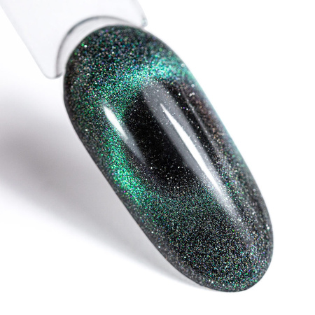 Magnetic hybrid nail polish with cat's eye effect Cat Eye Flashing Magic MollyLac 10g No. 154
