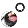 Anillo para frascos que sirve para limpiar el pincel y evitar que se derrame el gel Safety Ring 2 en 1 MollyLac 5 ml