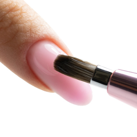 Pinceau automatique pour gel Oval Pro Gel rose gold MollyNails n° 6