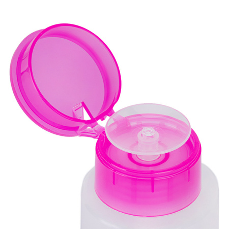 Flacone con dosatore a pompa per liquidi, rosa, 150 ml
